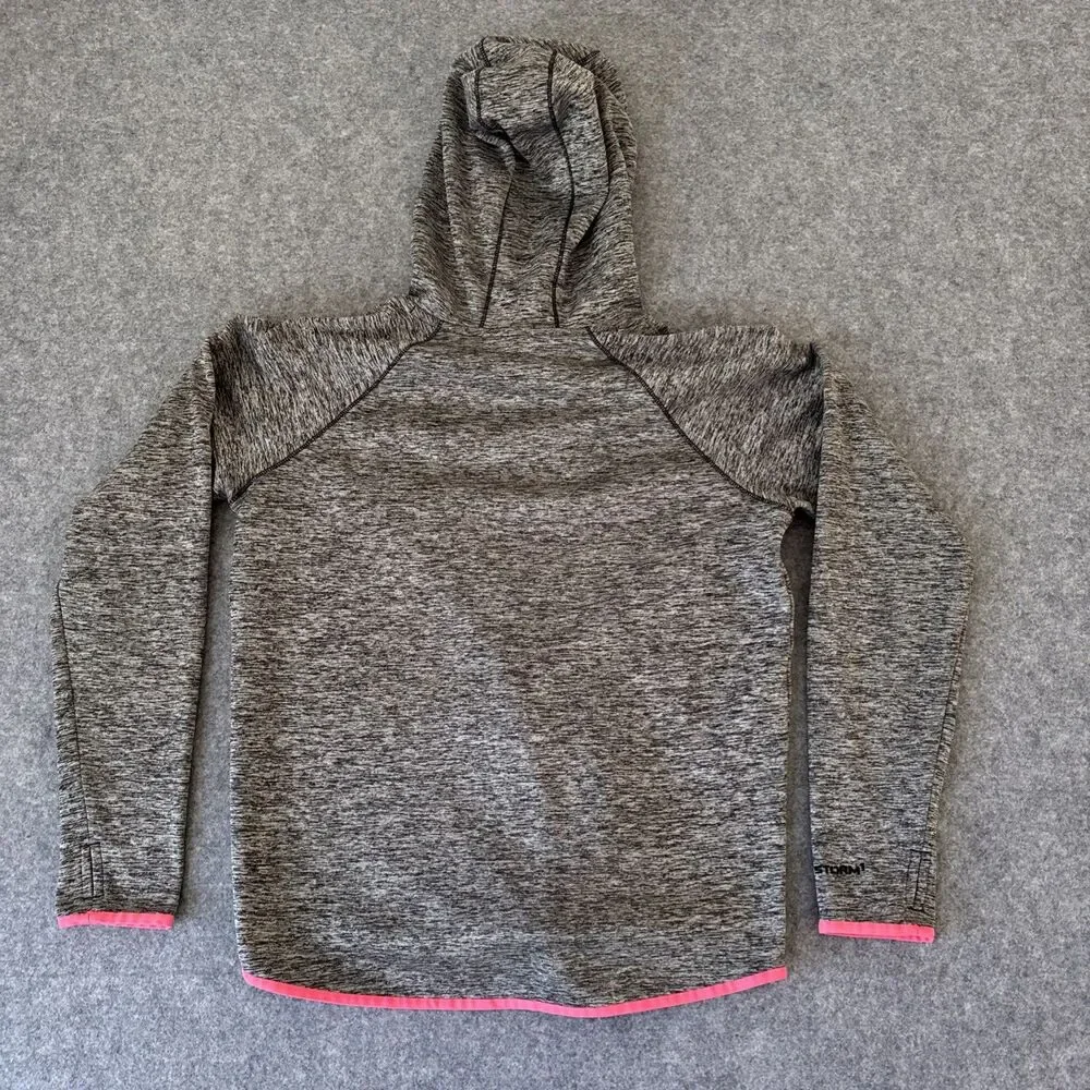 Under Armour Storm Fleece Twist Hoodie Womens Small 1280690 Gray/Pink Cold Gear